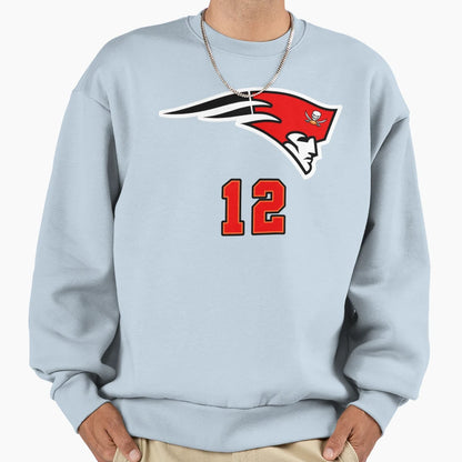 Half Patriots Half Buccaneers T-Shirt - Streetwear Style for Adults - T-Shirt, Sweatshirt, Hoodie