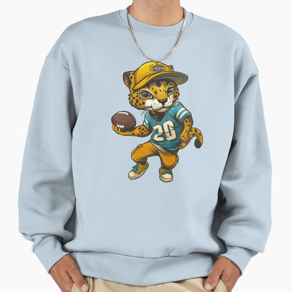 Jaguars Football Player Sweatshirt - Aesthetic Graphic for Adults - T-Shirt, Sweatshirt, Hoodie