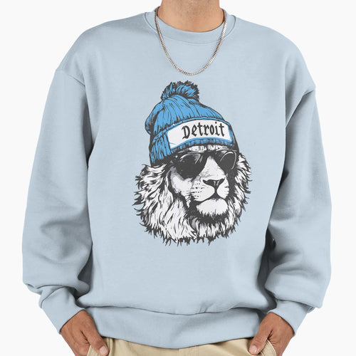 Detroit Football Detroit Lovers Sweatshirt - Custom Art Print for Adults - T-Shirt, Sweatshirt, Hoodie