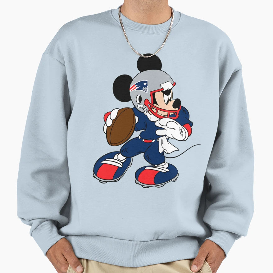 New England Patriots Football Sweatshirt - Novelty Apparel for Adults - T-Shirt, Sweatshirt, Hoodie