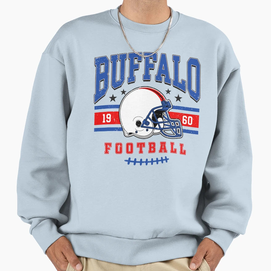 Buffalo Bills 1960 Football Sweatshirt - Graphic Print Men Women - T-Shirt, Sweatshirt, Hoodie
