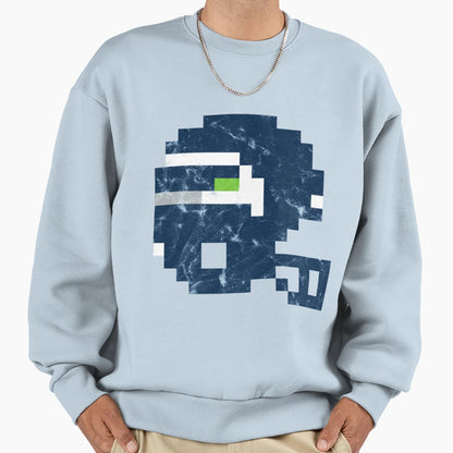 Sea Distressed Football Helmet Sweatshirt - Streetwear Style Men Women - T-Shirt, Sweatshirt, Hoodie