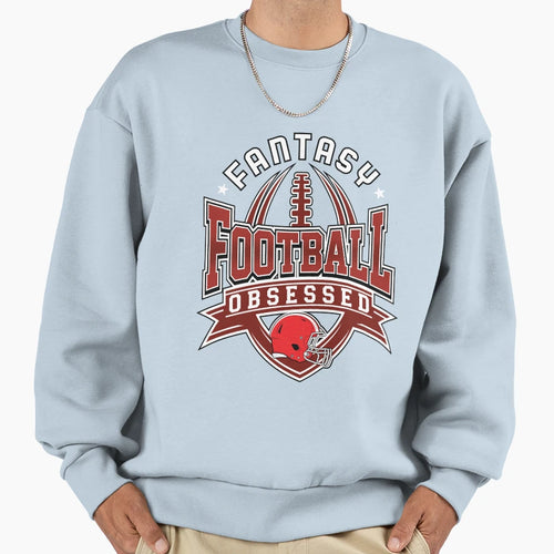 Fantasy Football Obsessed Sweatshirt - Minimalist Print Unisex - T-Shirt, Sweatshirt, Hoodie