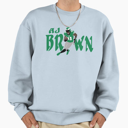 J Brown 11 Philadelphia Football Sweatshirt - Minimalist Print for Adults - T-Shirt, Sweatshirt, Hoodie