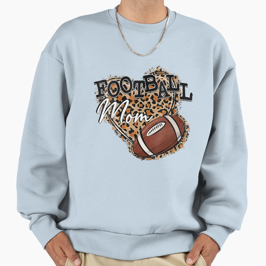 Mothers Day Womens Football Mom Sweatshirt - Custom Art Print for Adults - T-Shirt, Sweatshirt, Hoodie