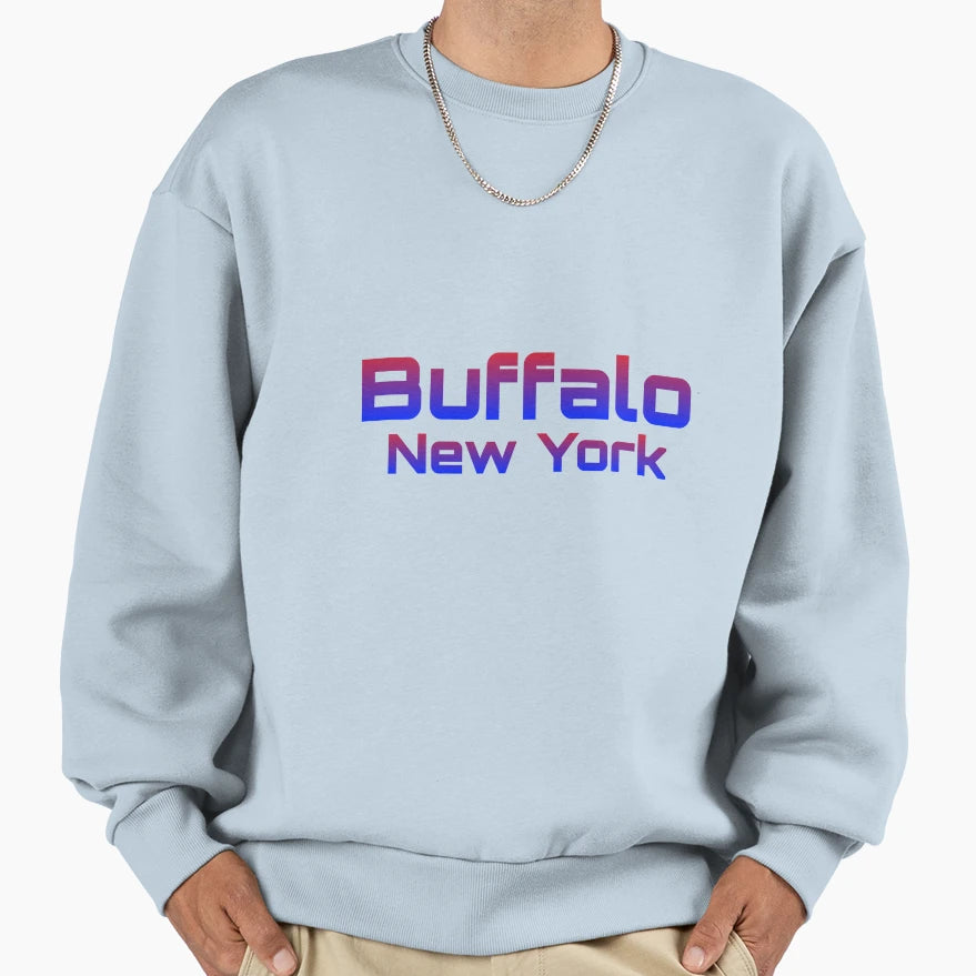 Buffalo New York 1 Sweatshirt - Minimalist Print Men Women - T-Shirt, Sweatshirt, Hoodie