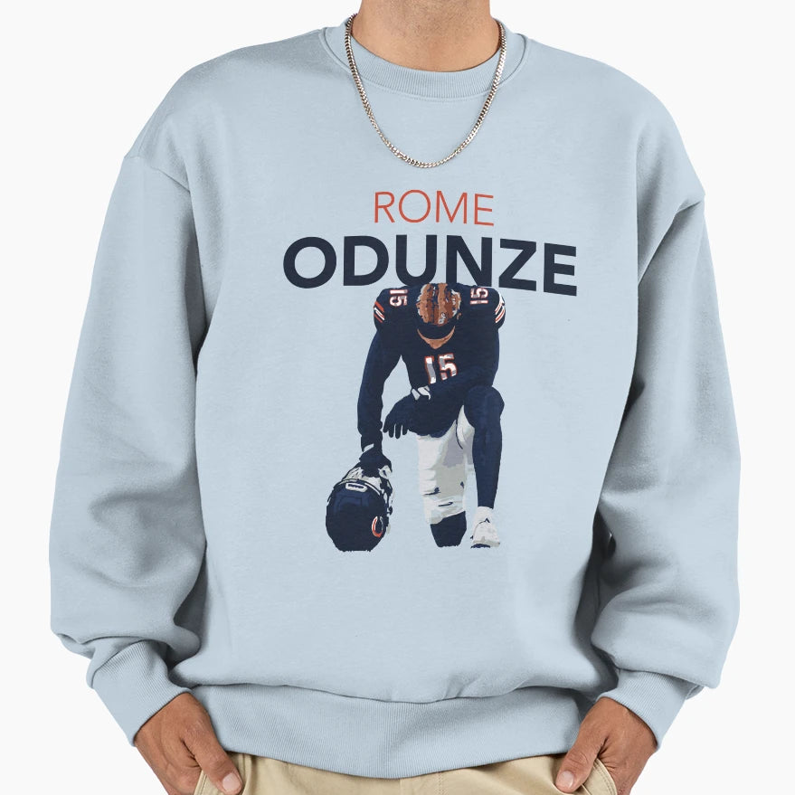 Rome Odunze Chicago Bears Wr 15 Sweatshirt - Aesthetic Graphic for Adults - T-Shirt, Sweatshirt, Hoodie