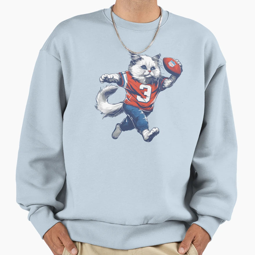 Ragdoll American Football Sweatshirt - Graphic Print Unisex - T-Shirt, Sweatshirt, Hoodie