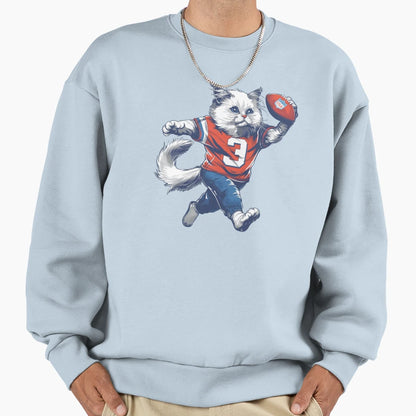 Ragdoll American Football Sweatshirt - Graphic Print Unisex - T-Shirt, Sweatshirt, Hoodie