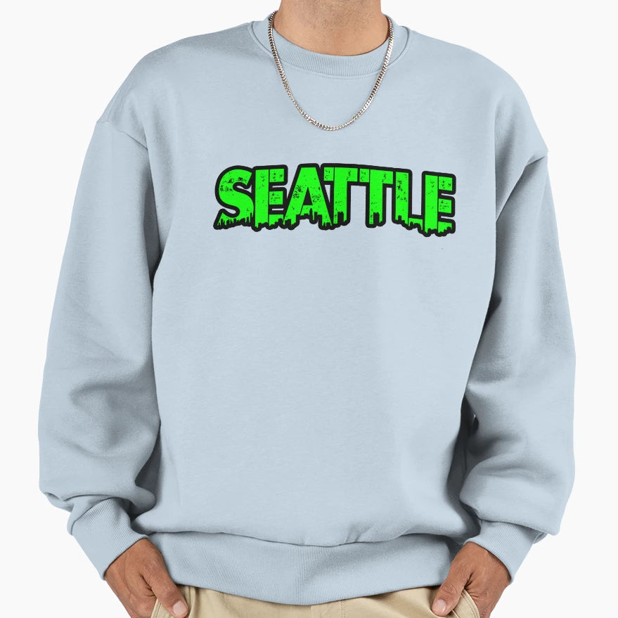 Seattle Washington Sweatshirt - Trendy Graphic for Adults - T-Shirt, Sweatshirt, Hoodie