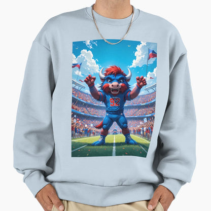 Happy Buffalo Bills Displaying Sweatshirt - Streetwear Style for Adults - T-Shirt, Sweatshirt, Hoodie
