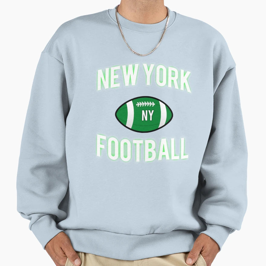 New York Football Black Sweatshirt - Novelty Apparel Men Women - T-Shirt, Sweatshirt, Hoodie