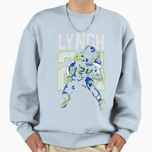 Marshawn Lynch Seahawks 24 Sweatshirt - Minimalist Print for Adults - T-Shirt, Sweatshirt, Hoodie