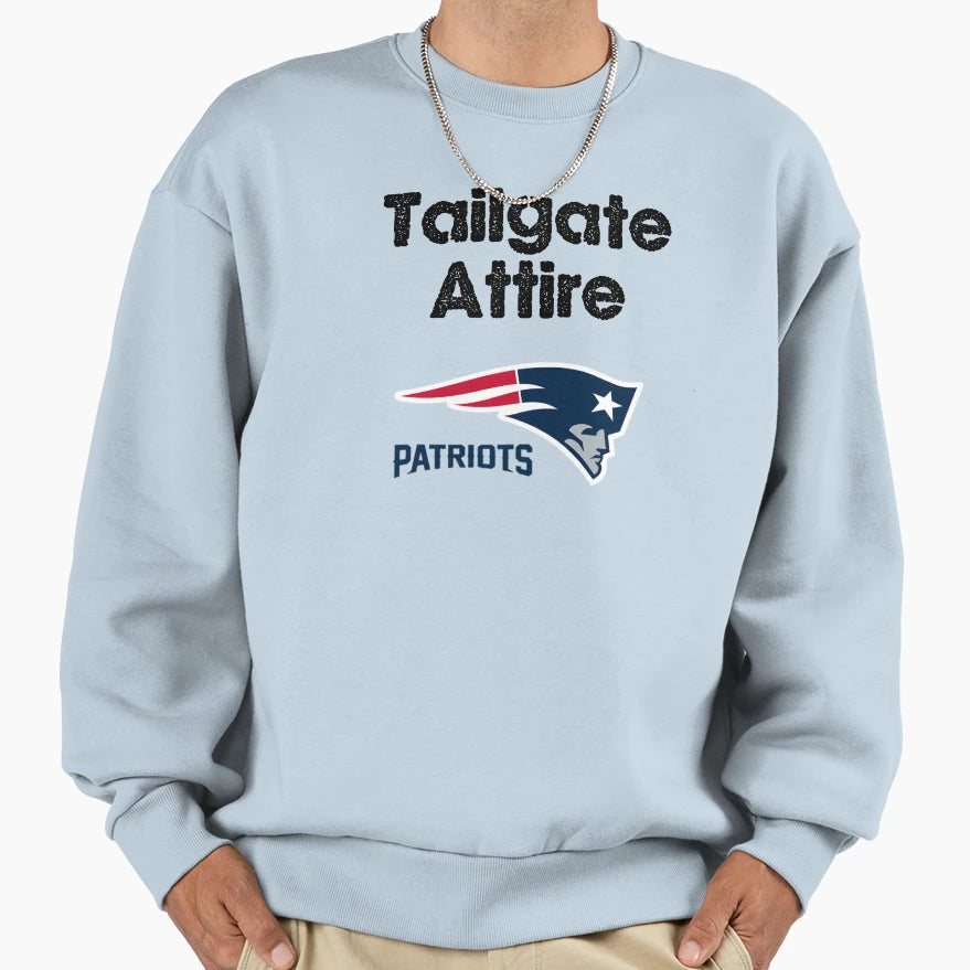 Tailgate Gear Patriots Fans Sweatshirt - Casual Everyday Wear Unisex - T-Shirt, Sweatshirt, Hoodie