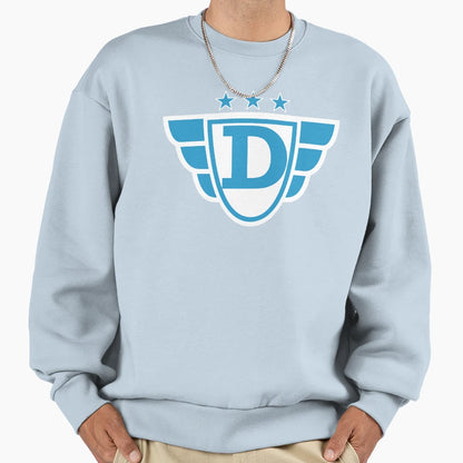Superhero Letter D Stars And Wings Sweatshirt - Unique Graphic for Adults - T-Shirt, Sweatshirt, Hoodie
