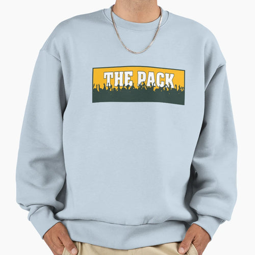 Cheering Green Bay Pack Sweatshirt - Custom Art Print for Adults - T-Shirt, Sweatshirt, Hoodie