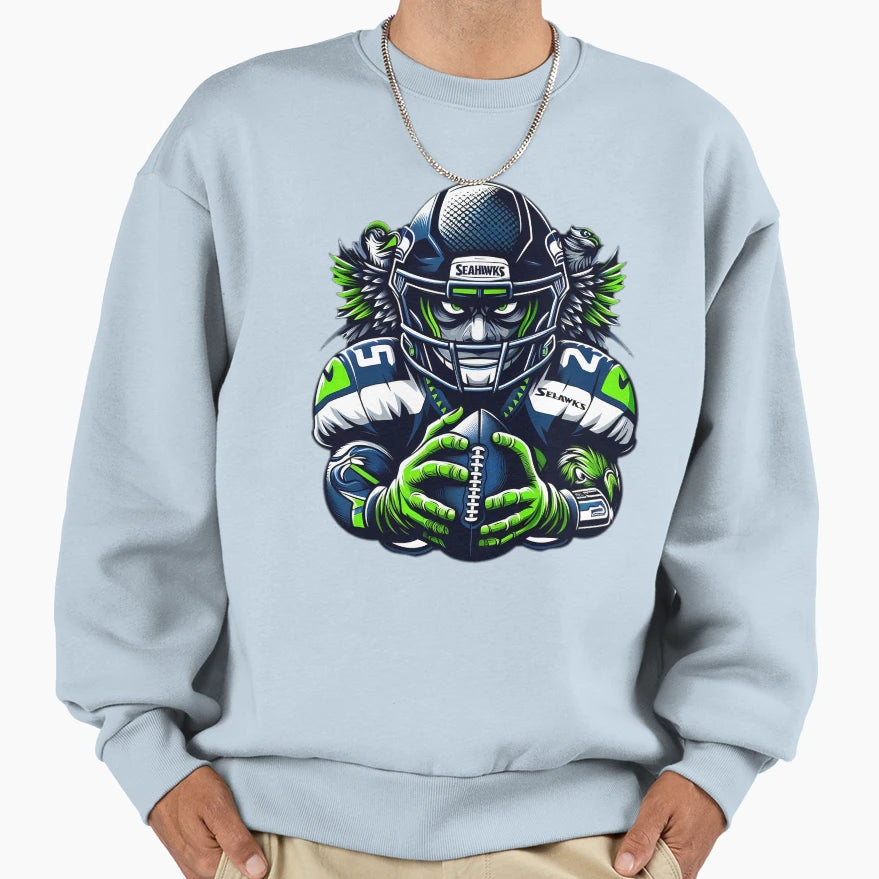 Seattle Seahawks Sweatshirt - Casual Everyday Wear Unisex - T-Shirt, Sweatshirt, Hoodie