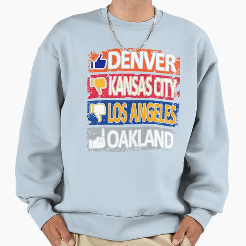 Denver Football Fan Funny West Sweatshirt - Fun Novelty Design for Adults - T-Shirt, Sweatshirt, Hoodie