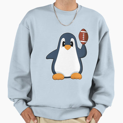 Penguin American Football Sports Sweatshirt - Aesthetic Graphic Men Women - T-Shirt, Sweatshirt, Hoodie