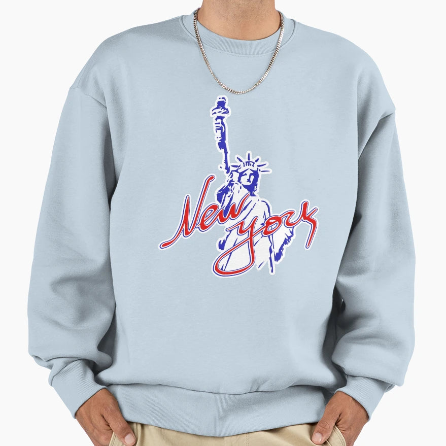 New York Lady Liberty Sweatshirt - Trendy Graphic Unisex - T-Shirt, Sweatshirt, Hoodie