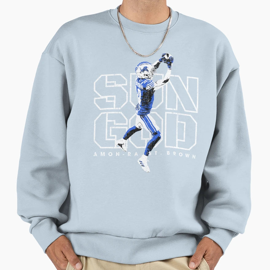 Amon Ra St Brown Sweatshirt - Aesthetic Graphic for Adults - T-Shirt, Sweatshirt, Hoodie