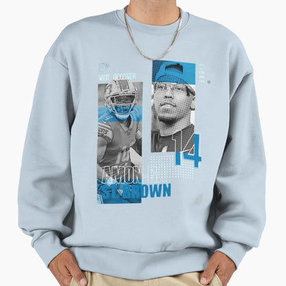 Amon Sport Ra St Brown Football Sweatshirt - Fun Novelty Design Men Women - T-Shirt, Sweatshirt, Hoodie