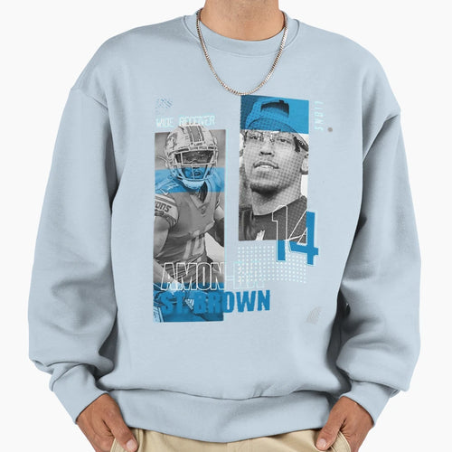 Amon Sport Ra St Brown Football Sweatshirt - Fun Novelty Design Men Women - T-Shirt, Sweatshirt, Hoodie