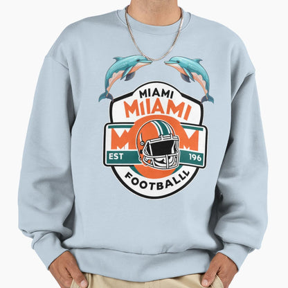 Football Miami Dolphins Sweatshirt - Trendy Graphic for Adults - T-Shirt, Sweatshirt, Hoodie