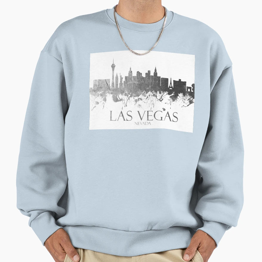 Las Vegas Nevada Skyline 17 Sweatshirt - Casual Everyday Wear Unisex - T-Shirt, Sweatshirt, Hoodie