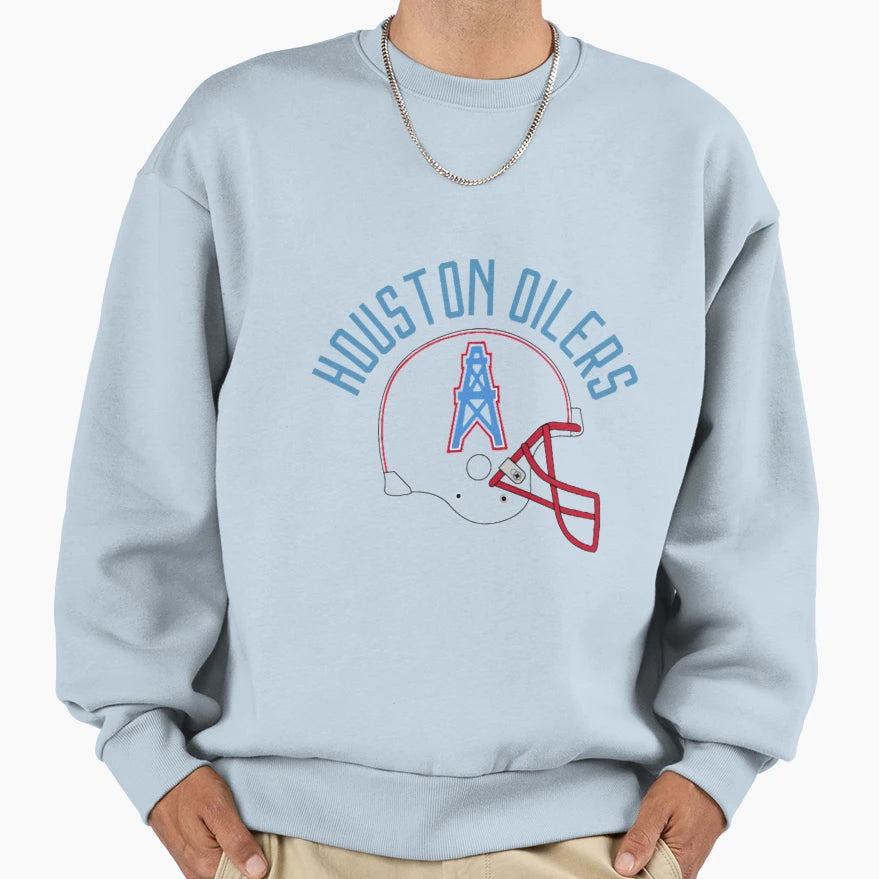 Houston Oilers Sweatshirt - Custom Art Print Men Women - T-Shirt, Sweatshirt, Hoodie