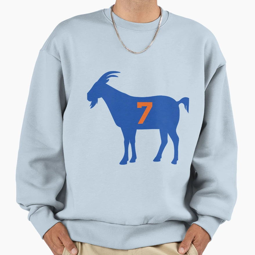 Ny Goat 7 White Sweatshirt - Aesthetic Graphic Unisex - T-Shirt, Sweatshirt, Hoodie