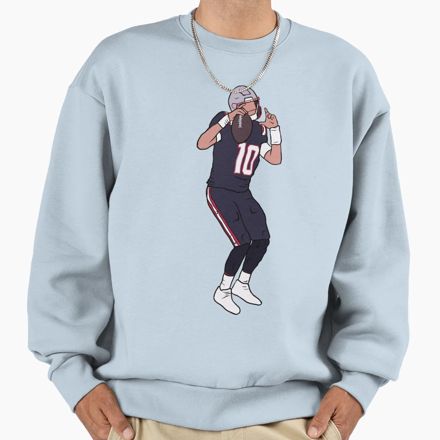 Mac Jones Touchdown Celebration Sweatshirt - Streetwear Style for Adults - T-Shirt, Sweatshirt, Hoodie