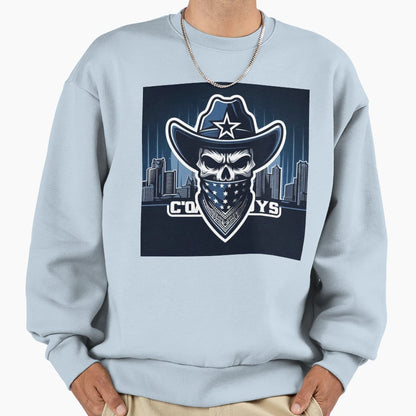 Rebel Rider Skull Cowboy Collection Sweatshirt - Streetwear Style Men Women - T-Shirt, Sweatshirt, Hoodie