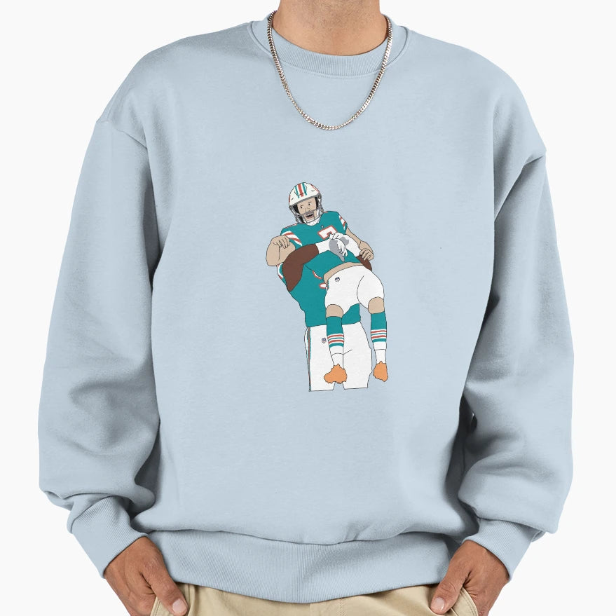 Miami Dolphins Jason Sanders Trick Sweatshirt - Minimalist Print Unisex - T-Shirt, Sweatshirt, Hoodie