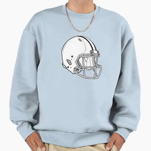 Football Helmet Sweatshirt - Aesthetic Graphic Men Women - T-Shirt, Sweatshirt, Hoodie