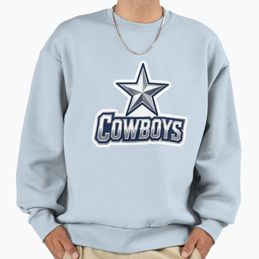 Dallas Cowboys Football Decal Sweatshirt - Novelty Apparel Men Women - T-Shirt, Sweatshirt, Hoodie
