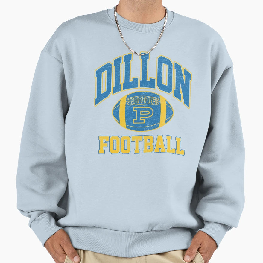 Distressed Dillon Panthers Football Sweatshirt - Novelty Apparel Unisex - T-Shirt, Sweatshirt, Hoodie