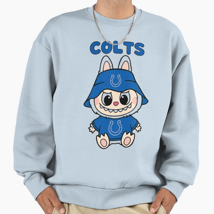 Labubu Football Colts Sweatshirt - Streetwear Style Unisex - T-Shirt, Sweatshirt, Hoodie