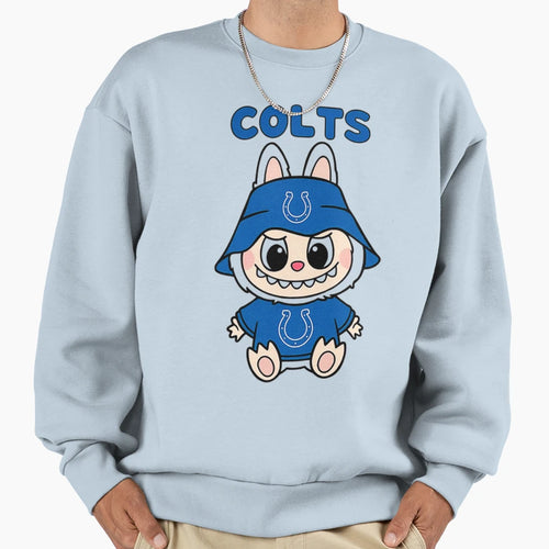 Labubu Football Colts Sweatshirt - Streetwear Style Unisex - T-Shirt, Sweatshirt, Hoodie