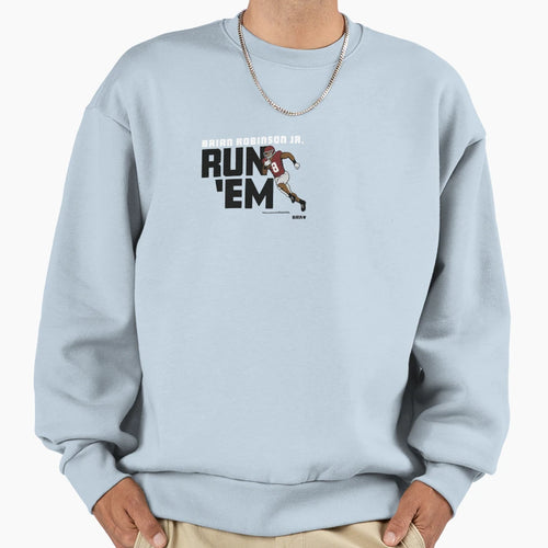 Brian Robinson Jr Run Em T-Shirt - Novelty Apparel for Adults - T-Shirt, Sweatshirt, Hoodie