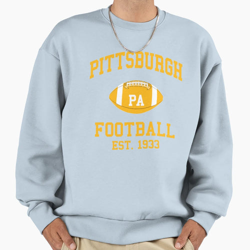 Pittsburgh Football Sweatshirt - Trendy Graphic for Adults - T-Shirt, Sweatshirt, Hoodie