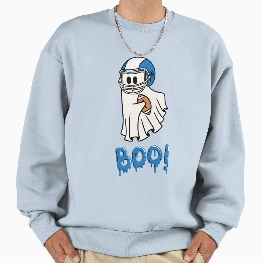Pumpkin Halloween Ghost Funny Sweatshirt - Minimalist Print Men Women - T-Shirt, Sweatshirt, Hoodie