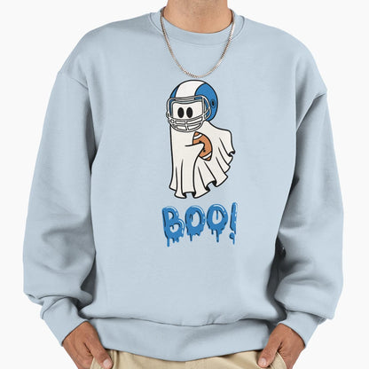 Pumpkin Halloween Ghost Funny Sweatshirt - Minimalist Print Men Women - T-Shirt, Sweatshirt, Hoodie