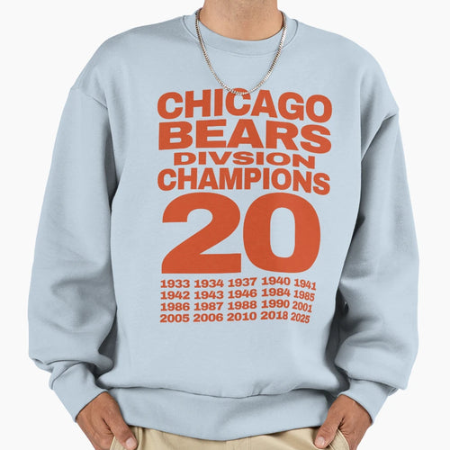 Chicago Bears Champions 2025 Sweatshirt - Aesthetic Graphic Men Women - T-Shirt, Sweatshirt, Hoodie