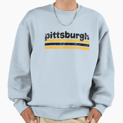 Pittsburgh Map City Sweatshirt - Aesthetic Graphic for Adults - T-Shirt, Sweatshirt, Hoodie