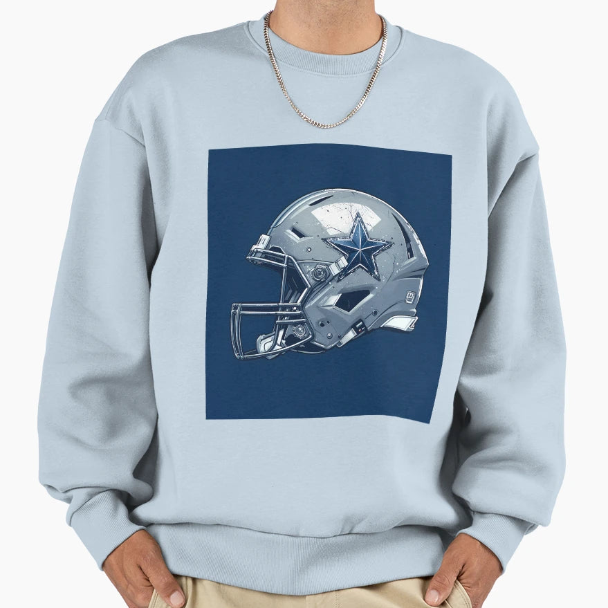 Blues Iconic Sports Helmets Sweatshirt - Custom Art Print Men Women - T-Shirt, Sweatshirt, Hoodie