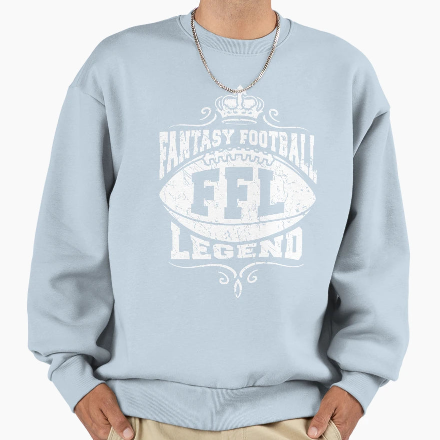 Fantasy Football Legend Ffl Sweatshirt - Minimalist Print Unisex - T-Shirt, Sweatshirt, Hoodie