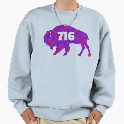 Zentangles Buffalo 716 Buffalo Ny Sweatshirt - Graphic Print Unisex - T-Shirt, Sweatshirt, Hoodie