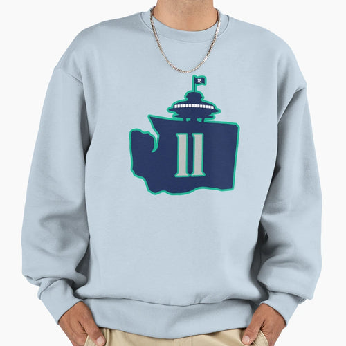 Edgar Martinez Space Needle Sweatshirt - Graphic Print Unisex - T-Shirt, Sweatshirt, Hoodie