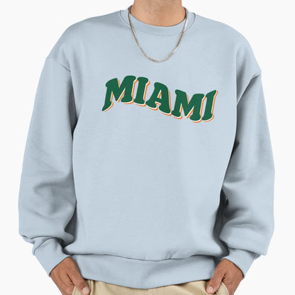University Miami Sweatshirt - Novelty Apparel for Adults - T-Shirt, Sweatshirt, Hoodie